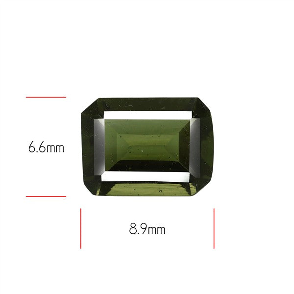 Rare Moldavite Faceted Fine Gemstone Natural