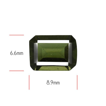 Rare Moldavite Faceted Fine Gemstone Natural