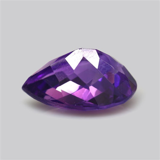 Checkerboard Cut Amethyst Faceted Fine Gemstone