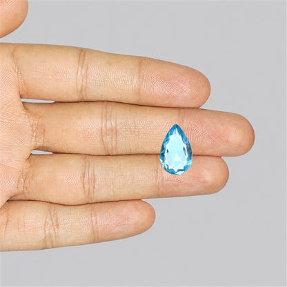 Faceted Swiss Blue Topaz Fine Gemstone