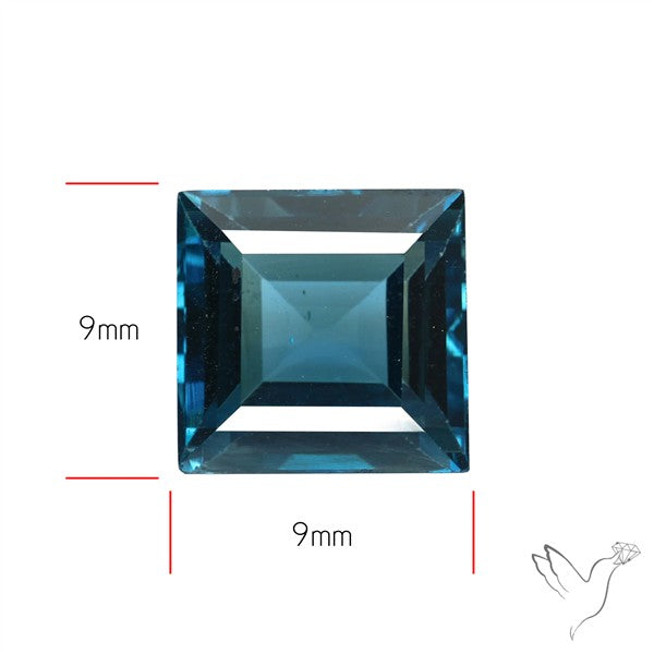 AAA London Blue Topaz Faceted Fine Gemstone