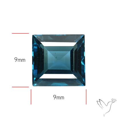 AAA London Blue Topaz Faceted Fine Gemstone