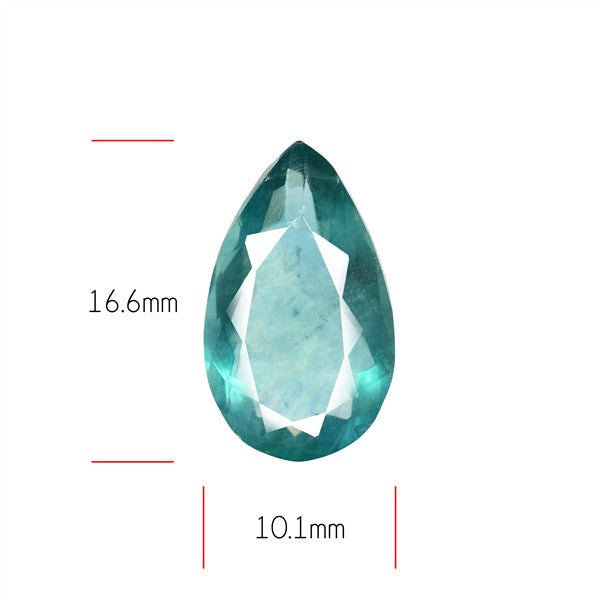 Belgian Teal Fluorite Faceted Fine Gemstone