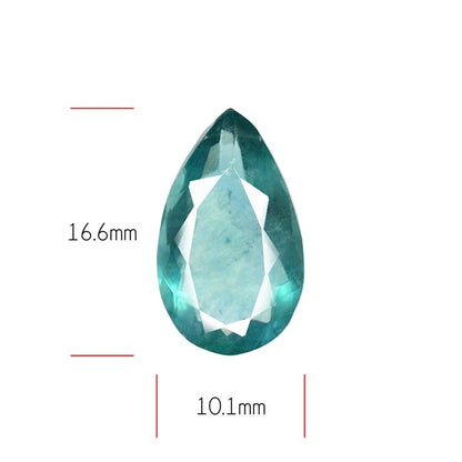 Belgian Teal Fluorite Faceted Fine Gemstone