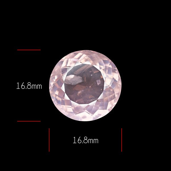 Brazillian Rose Quartz Large Faceted Fine Gemstone