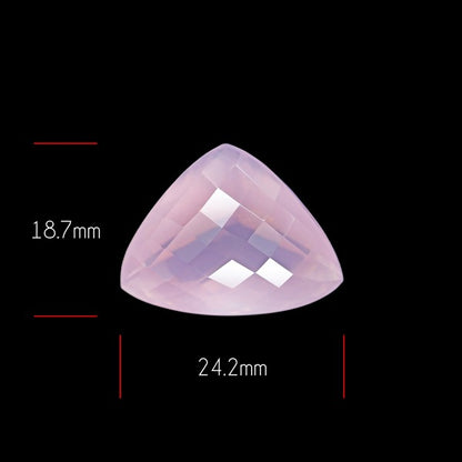 Brazillian Rose Quartz Checker Cut Faceted Fine Gemstone