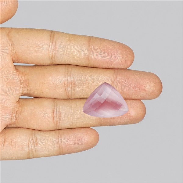 Brazillian Rose Quartz Checker Cut Faceted Fine Gemstone