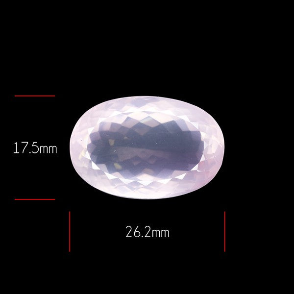 Brazillian Rose Quartz Large Faceted Fine Gemstone