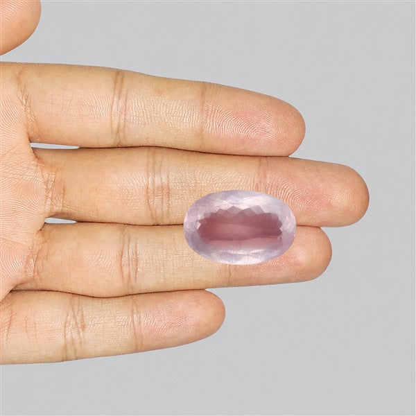 Brazillian Rose Quartz Large Faceted Fine Gemstone