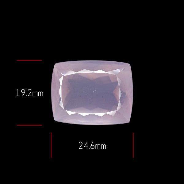 Brazillian Rose Quartz Large Faceted Fine Gemstone