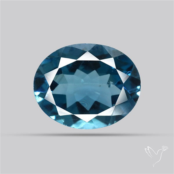 AAA London Blue Topaz Faceted Fine Gemstone