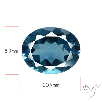 AAA London Blue Topaz Faceted Fine Gemstone
