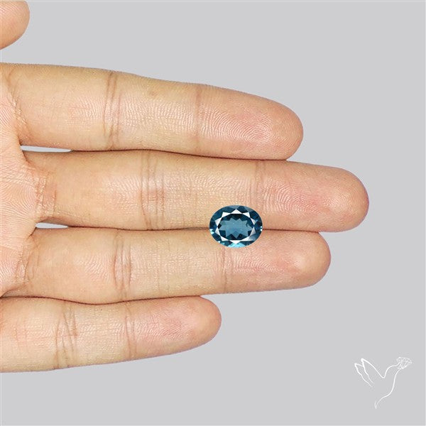 AAA London Blue Topaz Faceted Fine Gemstone