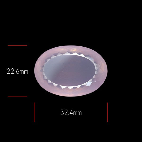 Brazillian Rose Quartz Large Faceted Fine Gemstone