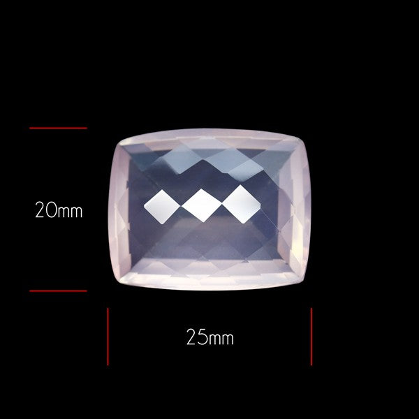 Brazillian Rose Quartz Large Faceted Fine Gemstone