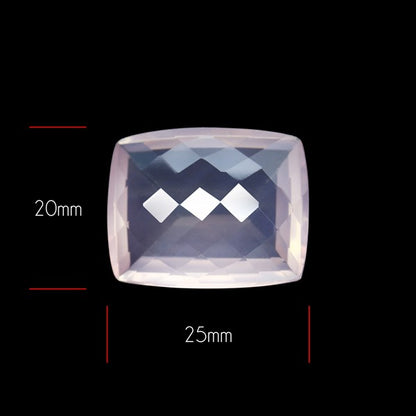 Brazillian Rose Quartz Large Faceted Fine Gemstone