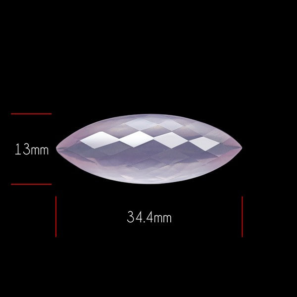 Brazillian Rose Quartz Checker Cut Faceted Fine Gemstone