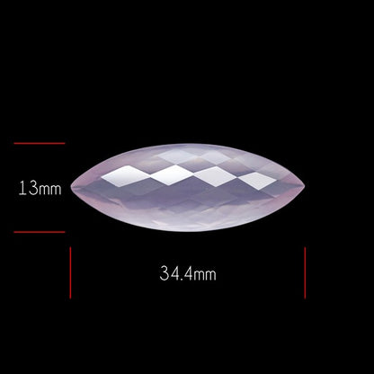Brazillian Rose Quartz Checker Cut Faceted Fine Gemstone