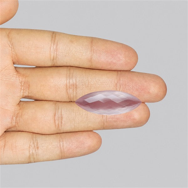 Brazillian Rose Quartz Checker Cut Faceted Fine Gemstone