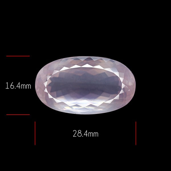 Brazillian Rose Quartz Large Faceted Fine Gemstone