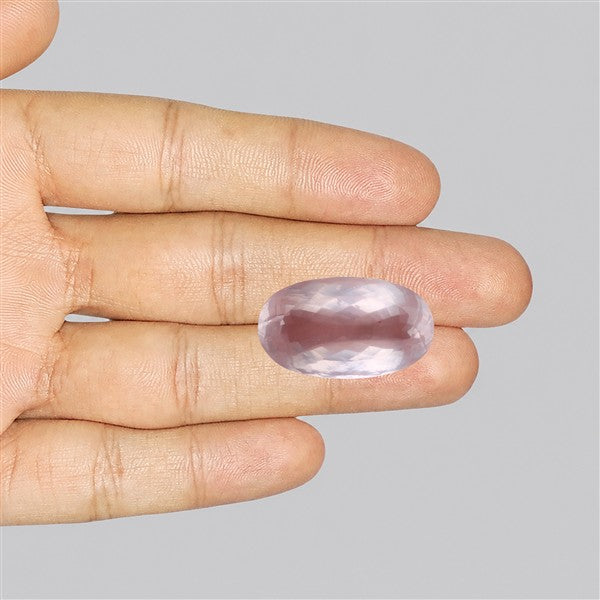Brazillian Rose Quartz Large Faceted Fine Gemstone