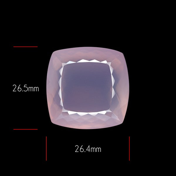 Brazillian Rose Quartz Large Faceted Fine Gemstone