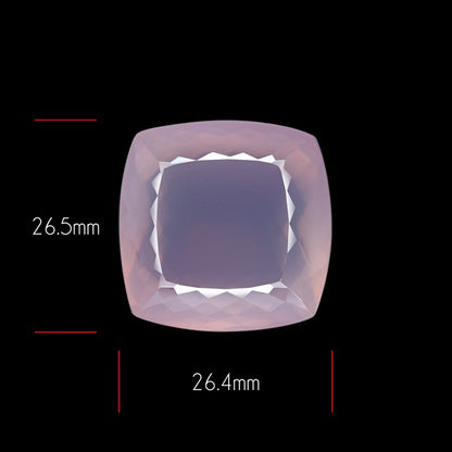 Brazillian Rose Quartz Large Faceted Fine Gemstone
