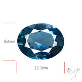 AAA London Blue Topaz Faceted Fine Gemstone