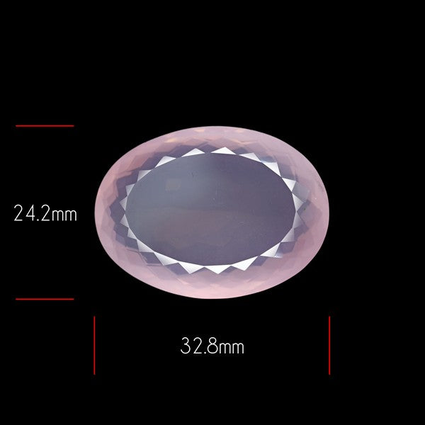 Brazillian Rose Quartz Large Faceted Fine Gemstone