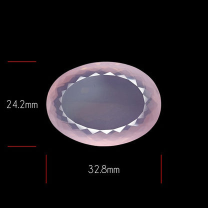 Brazillian Rose Quartz Large Faceted Fine Gemstone
