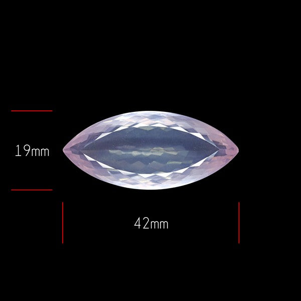 Brazillian Rose Quartz Large Faceted Fine Gemstone