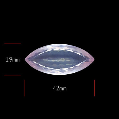 Brazillian Rose Quartz Large Faceted Fine Gemstone