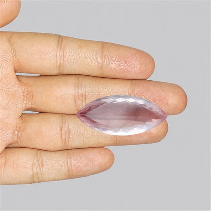 Brazillian Rose Quartz Large Faceted Fine Gemstone
