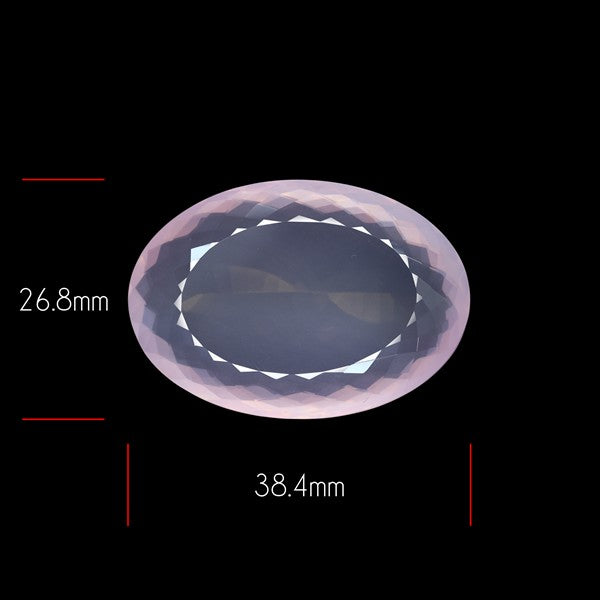 Brazillian Rose Quartz Large Faceted Fine Gemstone