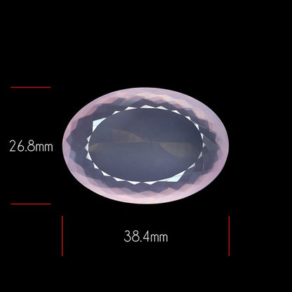 Brazillian Rose Quartz Large Faceted Fine Gemstone