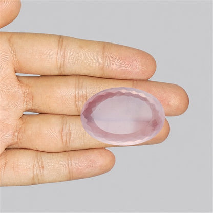 Brazillian Rose Quartz Large Faceted Fine Gemstone