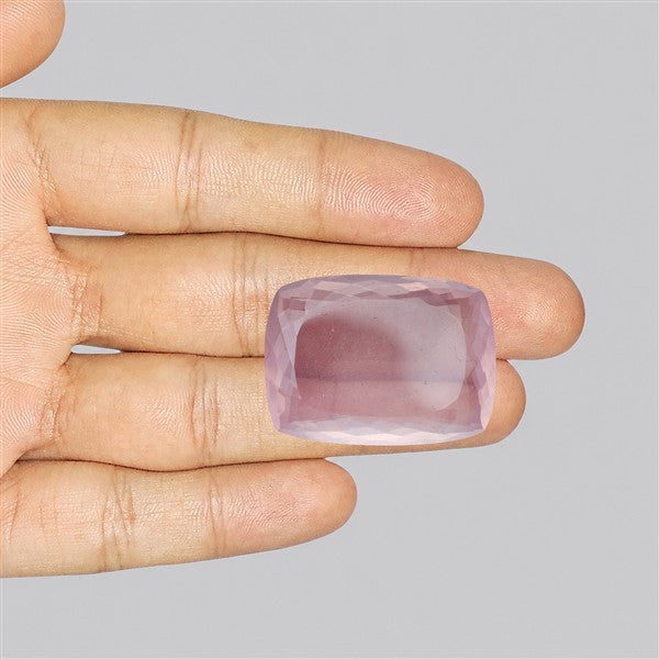 Brazillian Rose Quartz Large Faceted Fine Gemstone