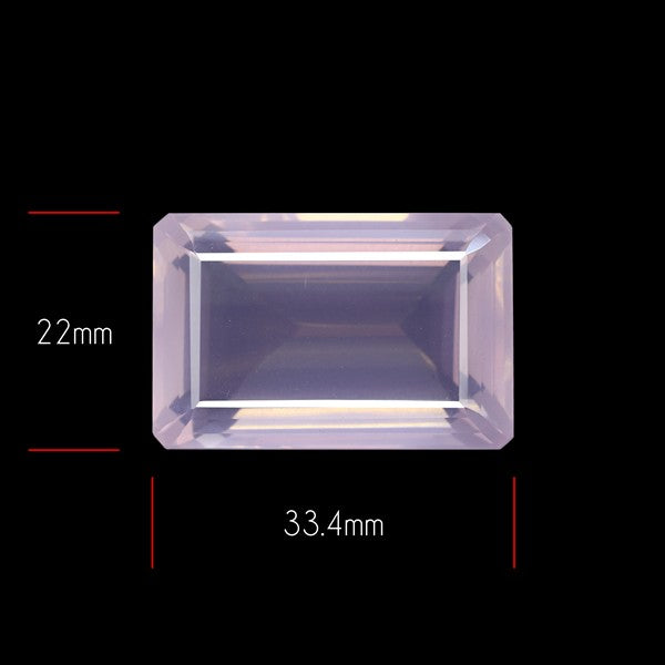 Brazillian Rose Quartz Large Faceted Fine Gemstone