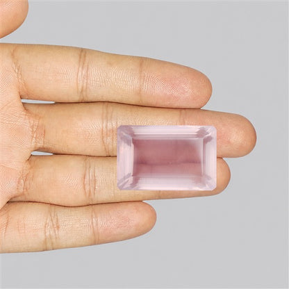 Brazillian Rose Quartz Large Faceted Fine Gemstone