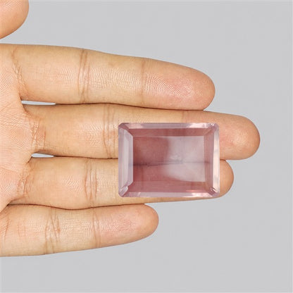 Brazillian Rose Quartz Large Faceted Fine Gemstone