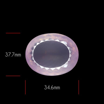 Brazillian Rose Quartz Large Faceted Fine Gemstone