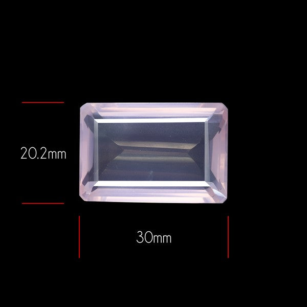 Brazillian Rose Quartz Large Faceted Fine Gemstone