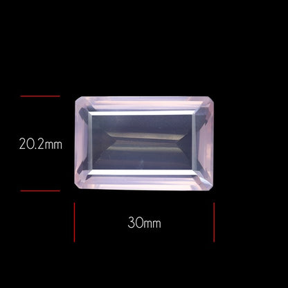 Brazillian Rose Quartz Large Faceted Fine Gemstone