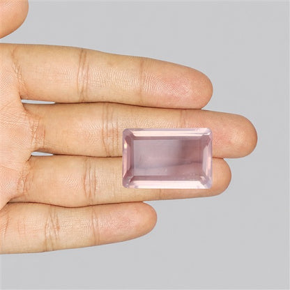 Brazillian Rose Quartz Large Faceted Fine Gemstone