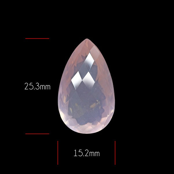Brazillian Rose Quartz Large Faceted Fine Gemstone