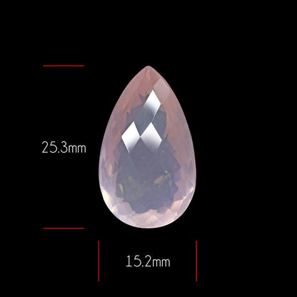Brazillian Rose Quartz Large Faceted Fine Gemstone
