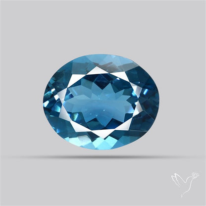 AAA London Blue Topaz Faceted Fine Gemstone