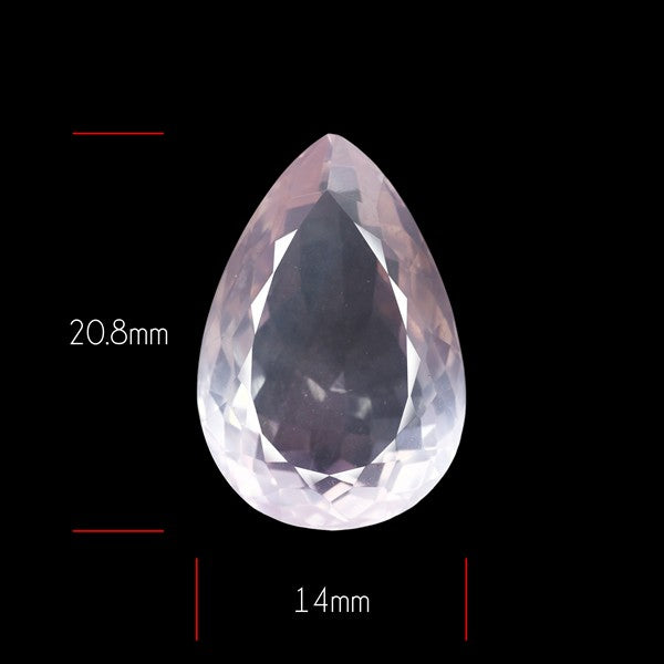 Brazillian Rose Quartz Large Faceted Fine Gemstone