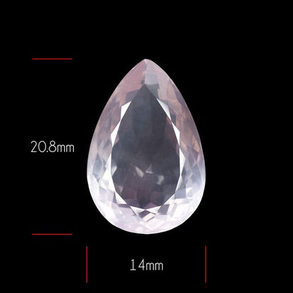 Brazillian Rose Quartz Large Faceted Fine Gemstone