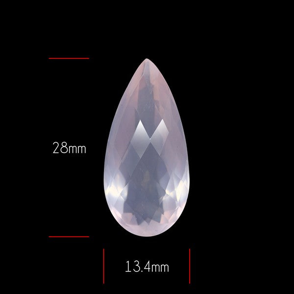 Brazillian Rose Quartz Large Faceted Fine Gemstone